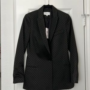 Reiss Fortuna Diamond Jacquard Blazer, size 2